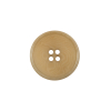 Tan Horn 4-Hole Button - 32L/20mm | Mood Fabrics