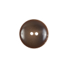 Brown Plastic 2-Hole Button - 28L/18mm - Detail | Mood Fabrics