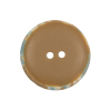 Beige and Blue 2-Hole Button - 40L/25.5mm - Detail | Mood Fabrics