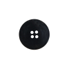 Black Plastic 4-Hole Button - 30L/19mm - Detail | Mood Fabrics