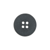 Matte Gray Plastic 4-Hole Button - 32L/20mm - Detail | Mood Fabrics