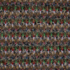 Italian Beige, Green and Red Chunky Wool Knit - Detail | Mood Fabrics