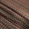 Red, Green and Yellow Woven Wool Tweed - Folded | Mood Fabrics