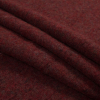 Italian Tango Red Double-Sided Brushed Chunky Wool Knit - Folded | Mood Fabrics