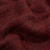 Italian Tango Red Double-Sided Brushed Chunky Wool Knit - Detail | Mood Fabrics