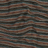 Italian Olive and Orange Striped Wool Knit | Mood Fabrics