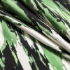 Green Abstract Stripes Stretch Cotton Corduroy - Folded | Mood Fabrics