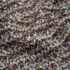 Italian Orange, Green and White Striped Wool Knit - Detail | Mood Fabrics