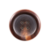 Dark Brown 4-Hole Horn Button - 40L/25mm | Mood Fabrics