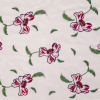 Carolina Herrera Dusty Rose Floral Embroidered Silk Organza | Mood Fabrics