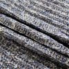 Italian Gray and Royal Blue Chunky Wool Knit - Folded | Mood Fabrics