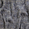 Italian Gray and Royal Blue Chunky Wool Knit | Mood Fabrics