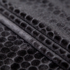 Black Circles Embossed Stretch Velour - Folded | Mood Fabrics