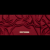 Italian Red Striped Satin-Faced Crepe - Full | Mood Fabrics