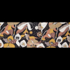 Dusty Rose and Gamboge Floral Printed Silk Chiffon - Full | Mood Fabrics