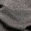 Theory Heathered Gray Stretch Wool Suiting - Detail | Mood Fabrics