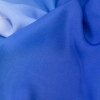 White and Blue Ombre Polyester Chiffon - Detail | Mood Fabrics