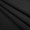 Heathered Black Checkered Twill Wool Suiting - Folded | Mood Fabrics