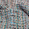 Sea Green Tactile Wool Tweed - Detail | Mood Fabrics