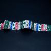 Red, Green and Blue Striped Christmas Ribbon - 1.875 | Mood Fabrics