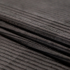 Black Striped Pile Rayon Velvet - Folded | Mood Fabrics