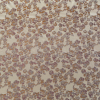 Beige and Metallic Bronze Floral Polyester Jacquard | Mood Fabrics
