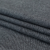 Italian Heathered Black and Gray Double Faced Wool Twill Coating - Folded | Mood Fabrics