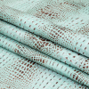 Medium Mint Chocolate Alligator Embossed Half Cow Leather Hide - Folded | Mood Fabrics