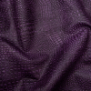 Large Purple Alligator Embossed Half Cow Leather Hide - Detail | Mood Fabrics