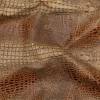 Medium Tan Alligator Embossed Half Cow Leather Hide - Detail | Mood Fabrics