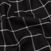 Rag & Bone Black and White Windowpane Check Printed Twill - Detail | Mood Fabrics