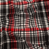 Red, Black and White Plaid Printed Polyester Spandex - Detail | Mood Fabrics