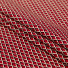 Red and Beige Geometric Stretch Cotton Print - Folded | Mood Fabrics