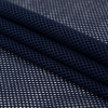 Navy Stretch Cotton Netting - Folded | Mood Fabrics