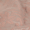 Coral Cloud and Metallic Silver Classical Quilted Jacquard Double Knit - Detail | Mood Fabrics