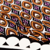 Brown and Purple Geometric Jersey Panel - Folded | Mood Fabrics