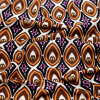Brown and Purple Geometric Jersey Panel - Detail | Mood Fabrics