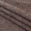 Italian Gray and Brown Speckled Fuzzy Wool Knit - Folded | Mood Fabrics