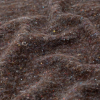 Italian Gray and Brown Speckled Fuzzy Wool Knit - Detail | Mood Fabrics