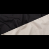 Rag & Bone Black and Pale Beige Double Faced Bonded Cotton Poplin - Full | Mood Fabrics