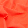 Italian Hot Coral Stretch Cotton Pique - Detail | Mood Fabrics