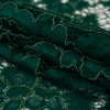 Emerald Floral Re-Embroidered Dentelle Lace - Folded | Mood Fabrics