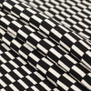 Italian Black and Birch Checkered Cotton Jacquard - Folded | Mood Fabrics