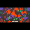 Milly Red, Purple and Black Abstract Painterly Floral Stretch Cotton Sateen - Full | Mood Fabrics