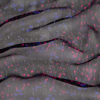 Carolina Herrera Black, Blue and Pink Crinkled Silk Chiffon - Detail | Mood Fabrics