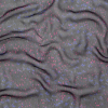 Carolina Herrera Black, Blue and Pink Crinkled Silk Chiffon | Mood Fabrics