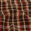Italian Chestnut, Ginger Snap and Ruby Plaid Wool Coating - Detail | Mood Fabrics