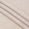 Turtledove and Ecru Tactile Striped Blended Linen Jacquard - Folded | Mood Fabrics