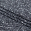 Italian Black and White Heathered Stretch Knit - Folded | Mood Fabrics