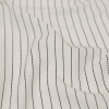 Italian White and Black Broken Chalk Stripe Stretch Woven - Detail | Mood Fabrics